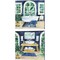 Tropical Bathroom by Marietta Cohen 14" x 14" Canvas Wall Art (Set of 2)